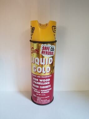 Scotts Liquid Gold Wood Cleaner & Preservative 14oz 50% Full Yellow Top
